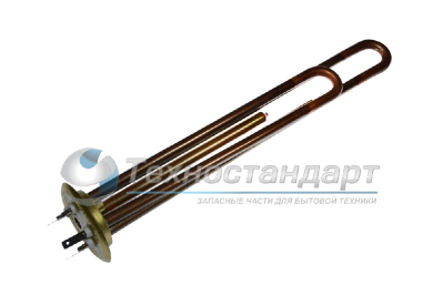 Тэн для водонагревателя, для Thermex, 2000W (700+1300), медь, резьба под анод М4, L= 320 мм, фланец 64 мм, Thermowatt, Premium