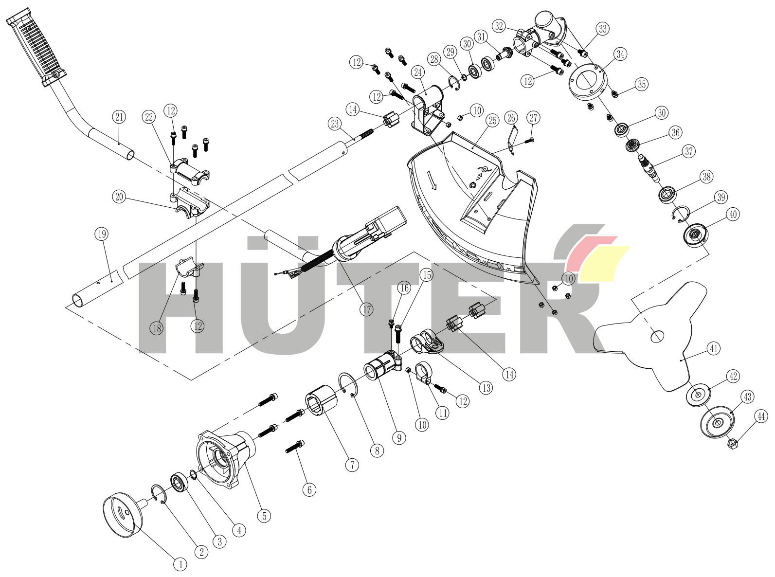 Штанга TPW 70/2/37