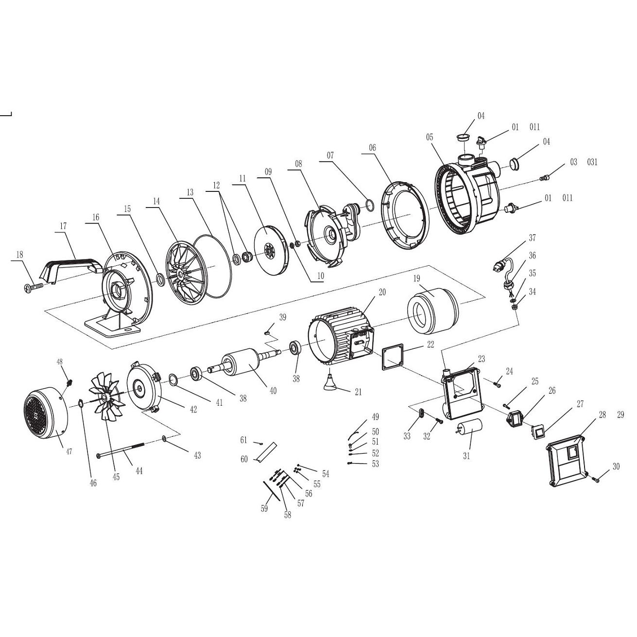 Насос поверхностный, центробежный НС-Т3-1100