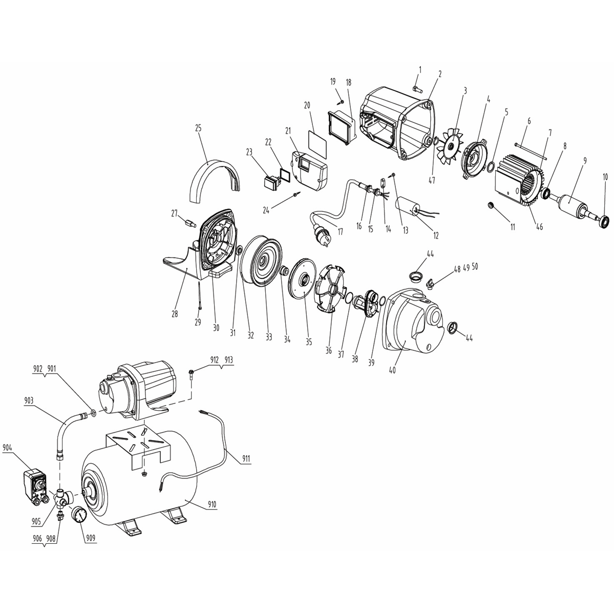Насосная станция, корпус из чугуна ЗНАС-1200-Ч