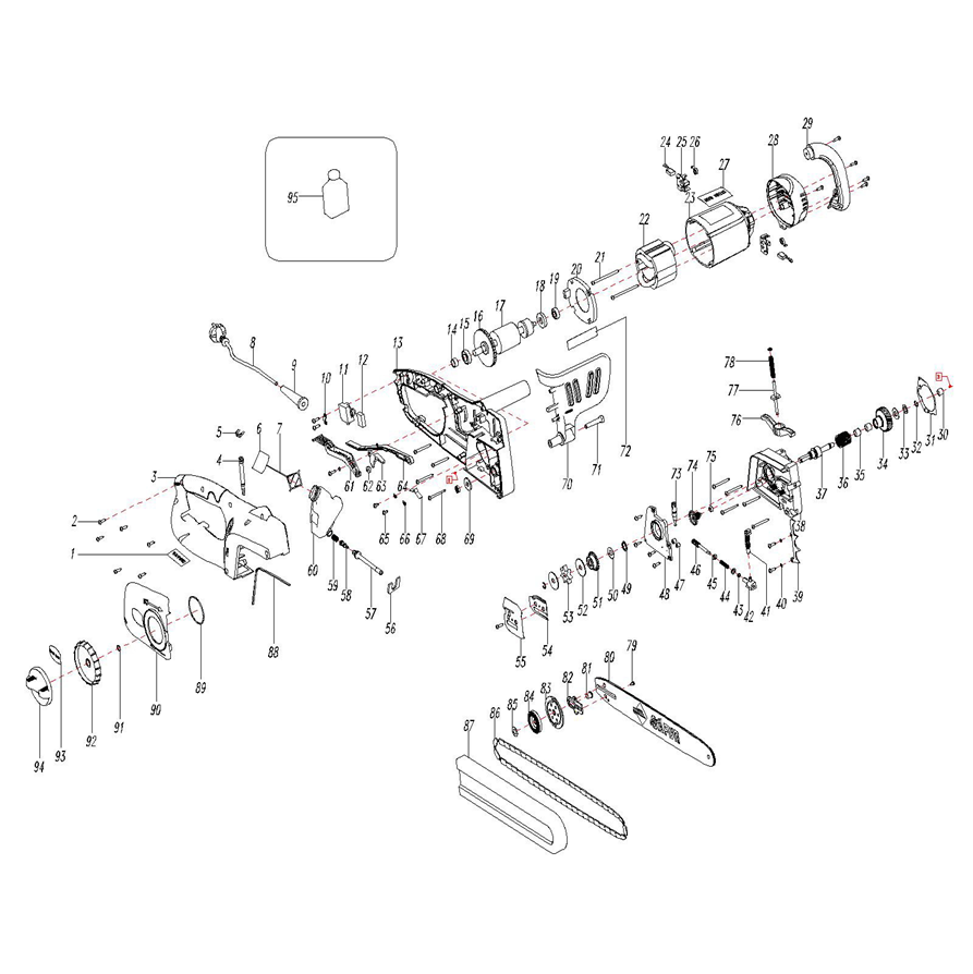 Пила цепная электрическая ЗЦП-2001
